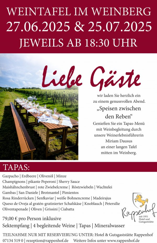 weintafel rappenhof